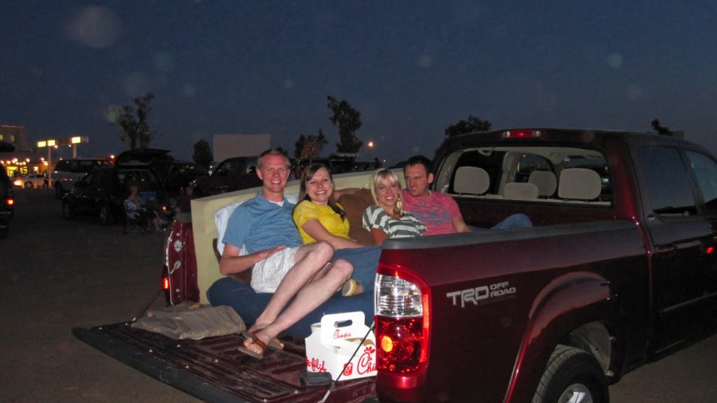 drive in movie double date night.
