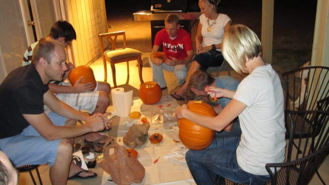 Pumpkin Carving Group Date Night