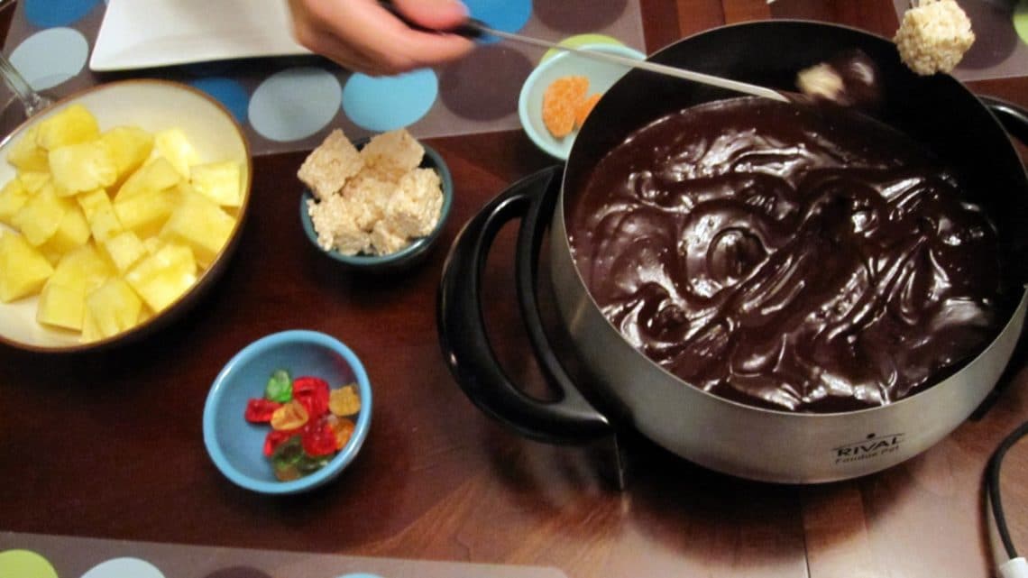 Fondue double date. 