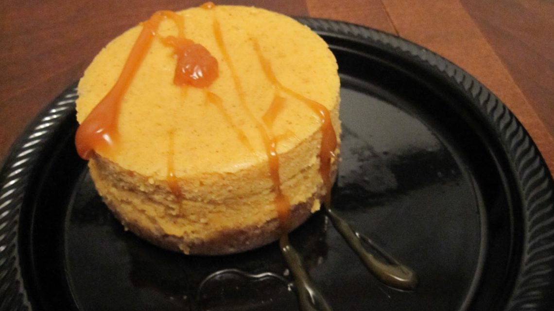 Individual pumpkin cheesecakes. 