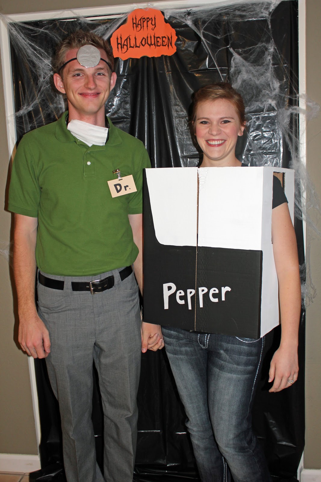 Puny Halloween Costume: Dr. Pepper couple costume