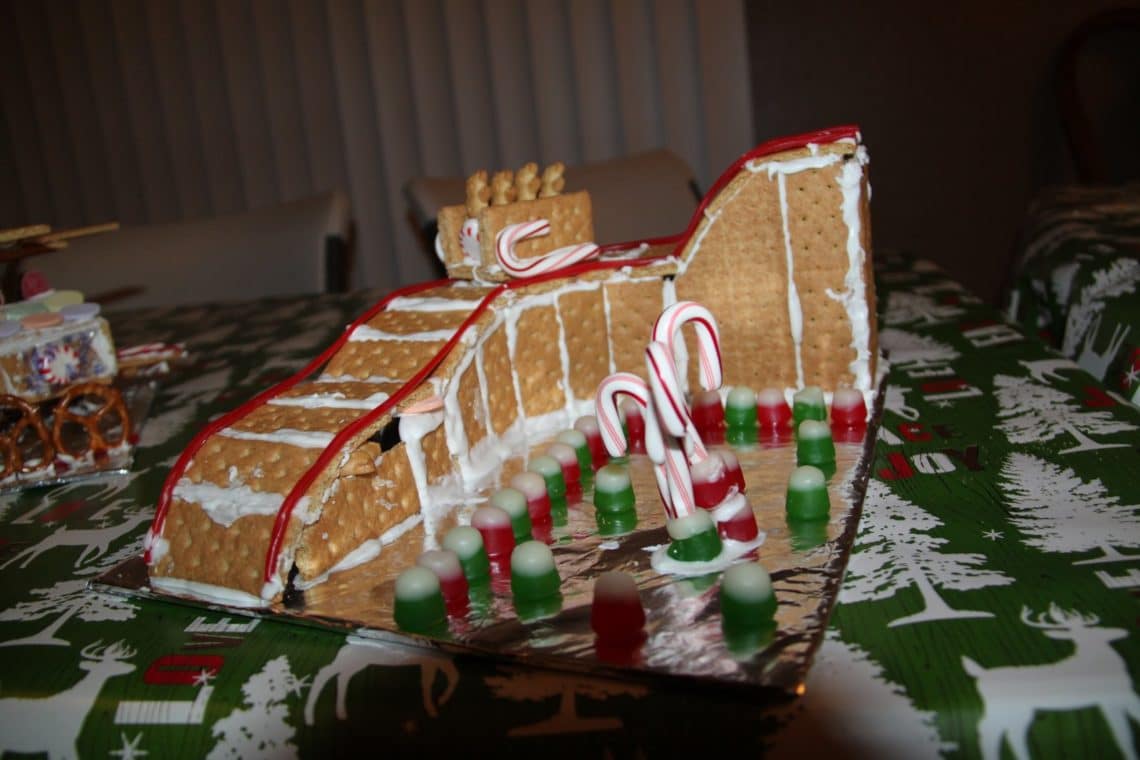 Gingerbread house competition. 