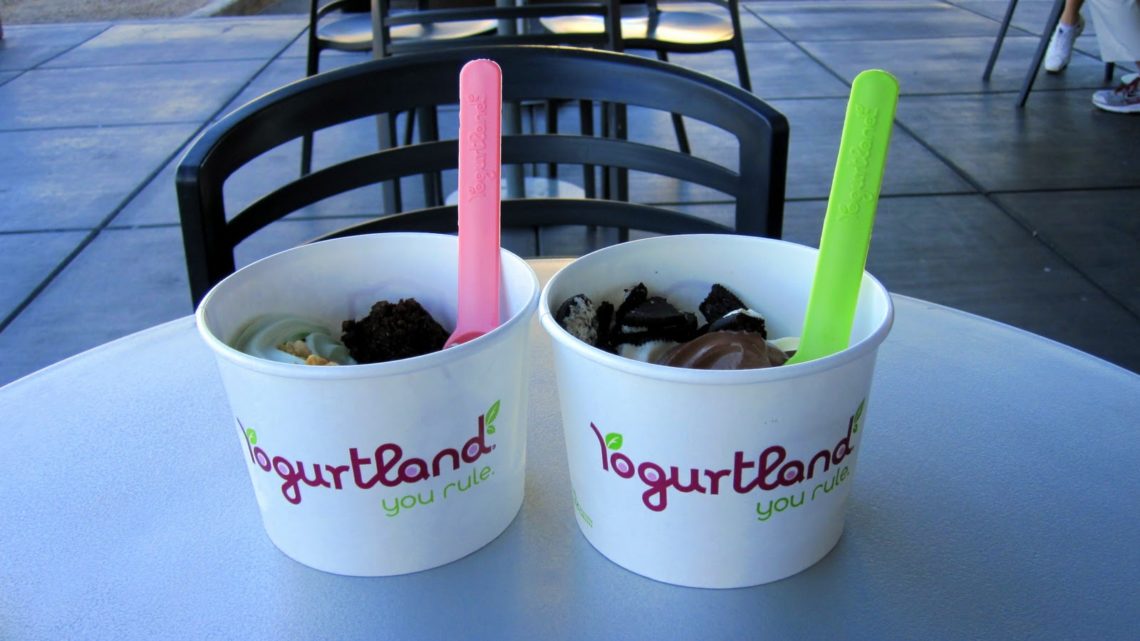 Frozen yogurt date night. 