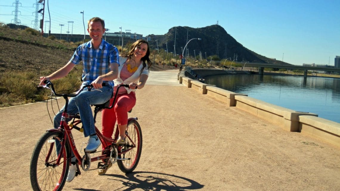 Tandem bike rental. 