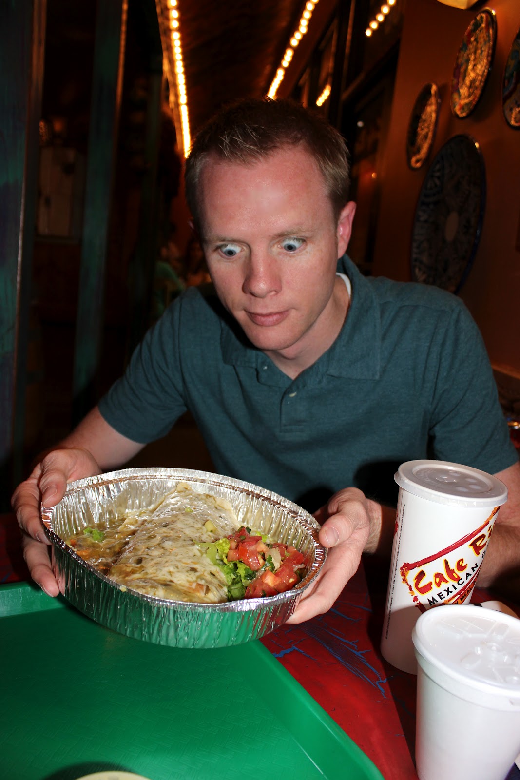 Cafe Rio burrito date night. 