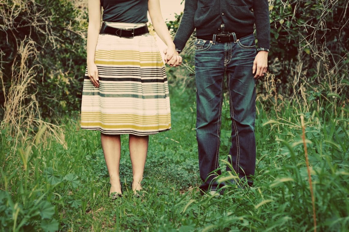 First wedding anniversary photo shoot in the 2010s. 