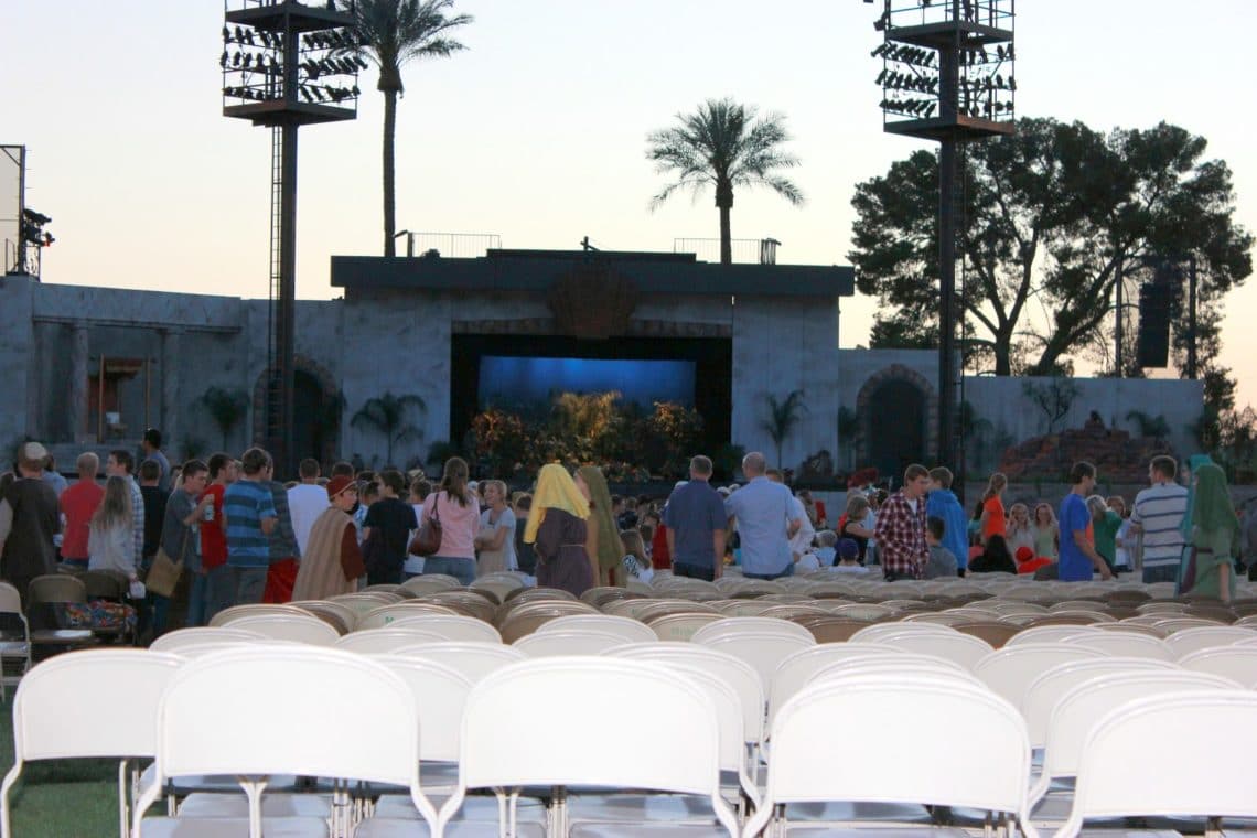 Mesa Arizona Easter Pageant stage. 