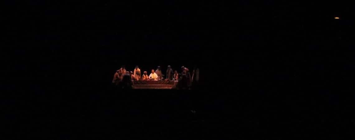 The Last Supper scene from the Mesa Easter Pageant. 