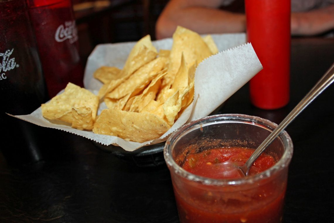 Chips and Salsa at a Mexican restaurant in Phoenix. 
