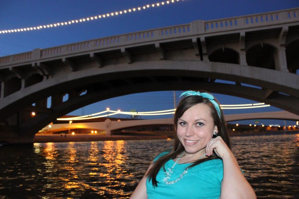 Tempe Towne Lake paddle boat date night. 