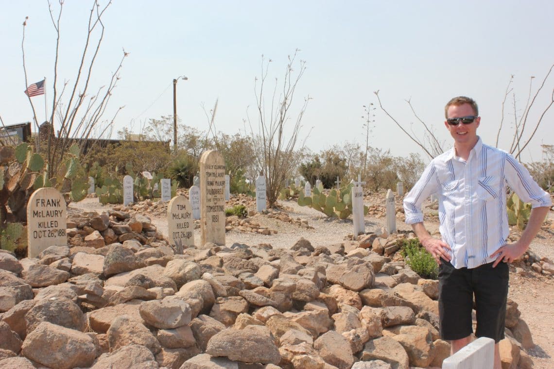 Billy the Kid at Boothill Graveyard in Tombstone Arizona. 