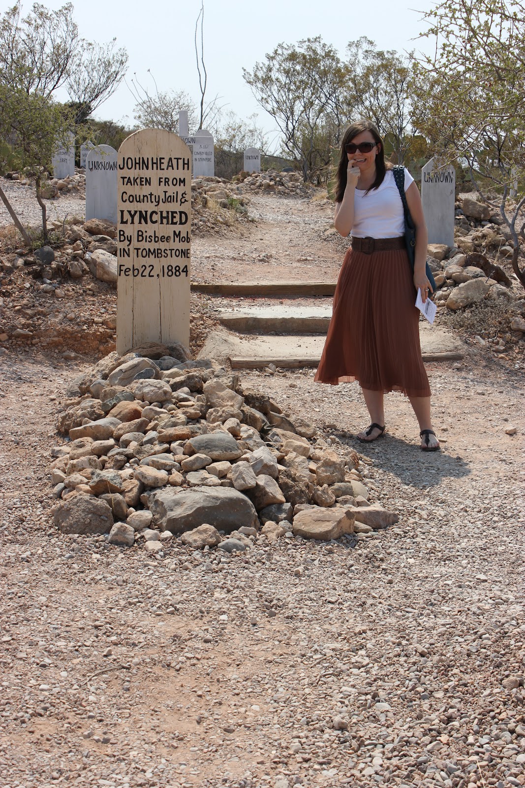 Tombstone Arizona Graveyard tour. 
