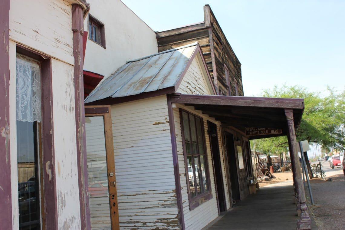 Old buildings in Tombstone Arizona. 