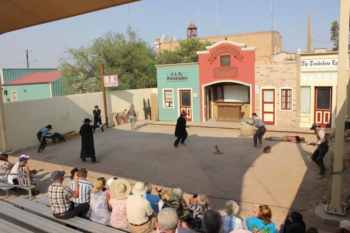 The O.K. Corral show in Tombstone Arizona. 