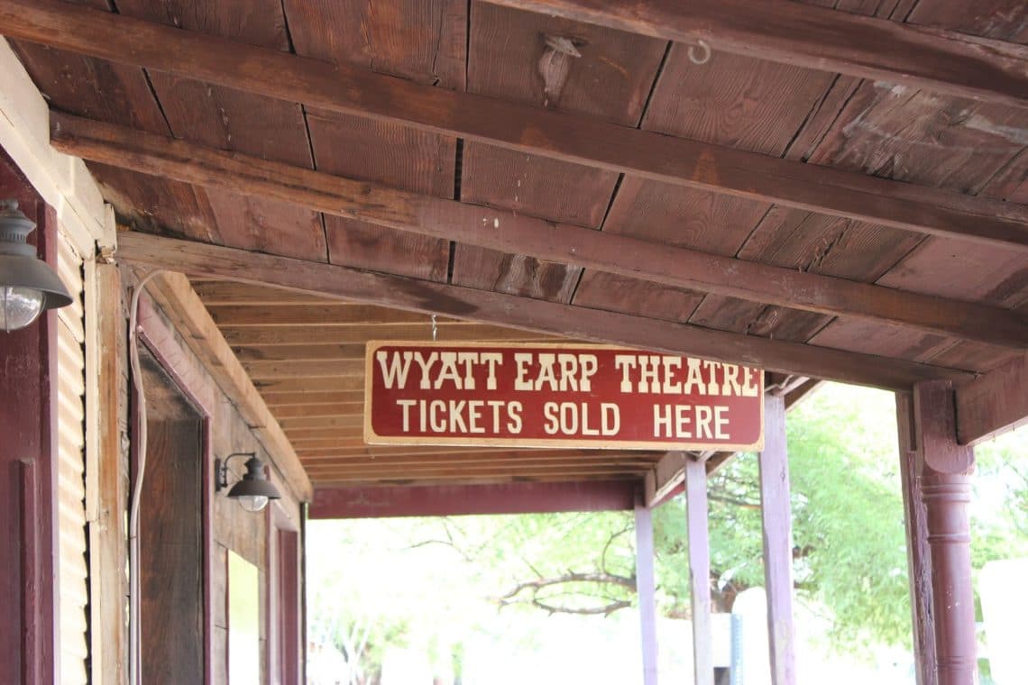 Wyatt Earp Theatre Sign. 