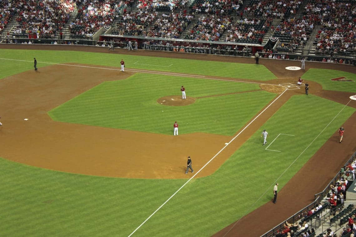 Diamondbacks baseball game on the 4th of July. 