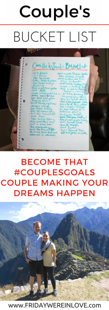 Creating a Couple's Bucket List: Become that couples goals couple by planning your dreams and ways to make them happen | couple goals | couple goals bucket lists |couple goals relationships | couples goals 