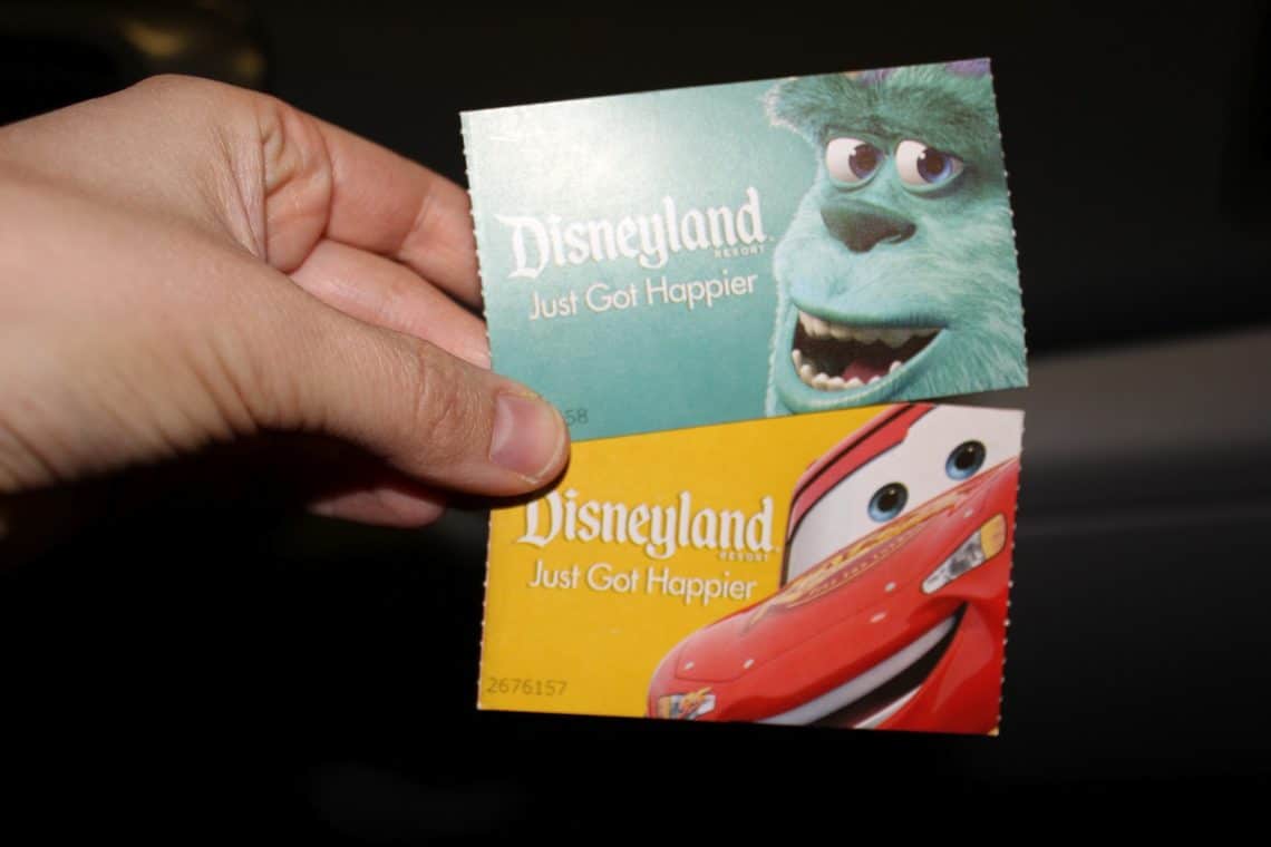 Disneyland tickets for two. 