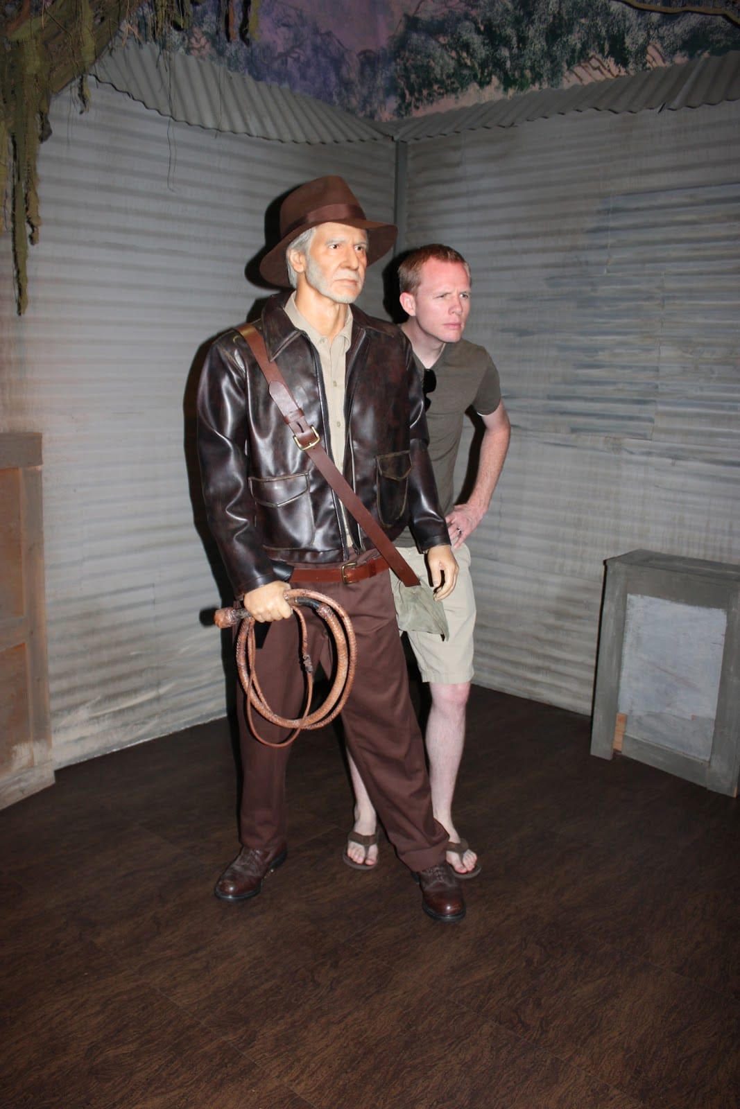 Visiting the Hollywood Wax Museum. 