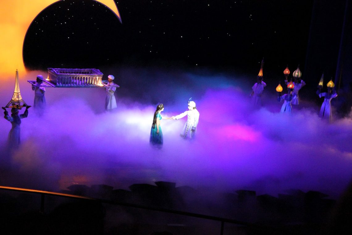 Aladdin show at California Adventure. 