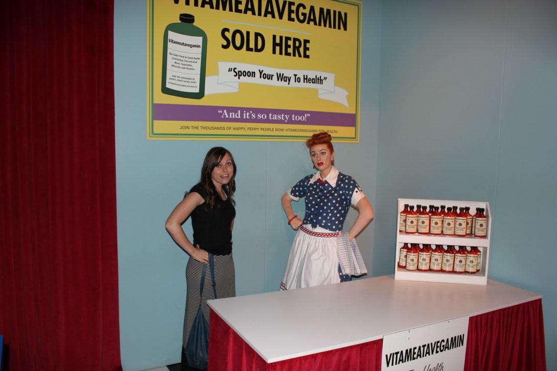 Visiting the Hollywood Wax Museum. 