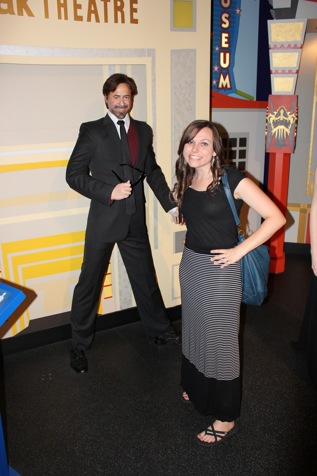 Visiting the Hollywood Wax Museum. 