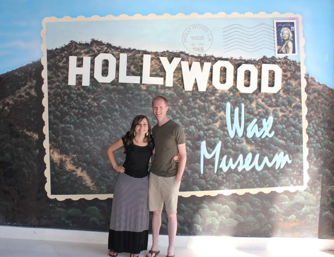 Visiting the Hollywood Wax Museum. 