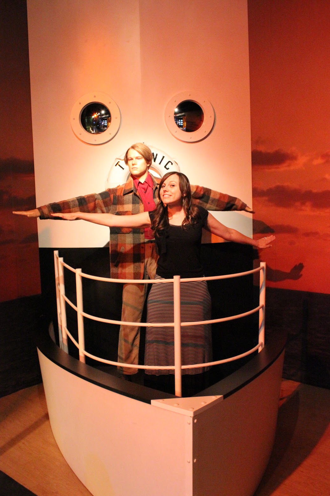 Titanic wax figures at the Wax Museum. 