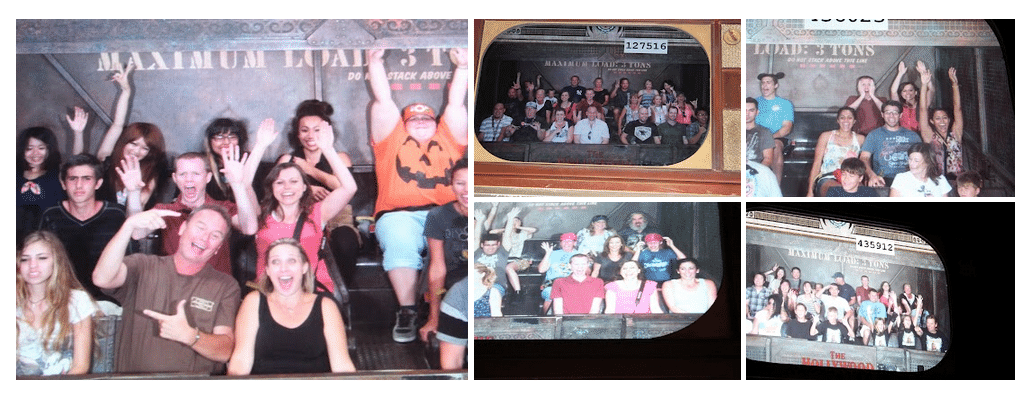 Tower of Terror ride photos. 