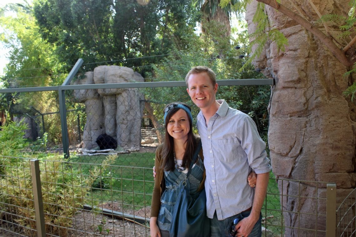 Zoo date: A fun out of the house date idea. 
