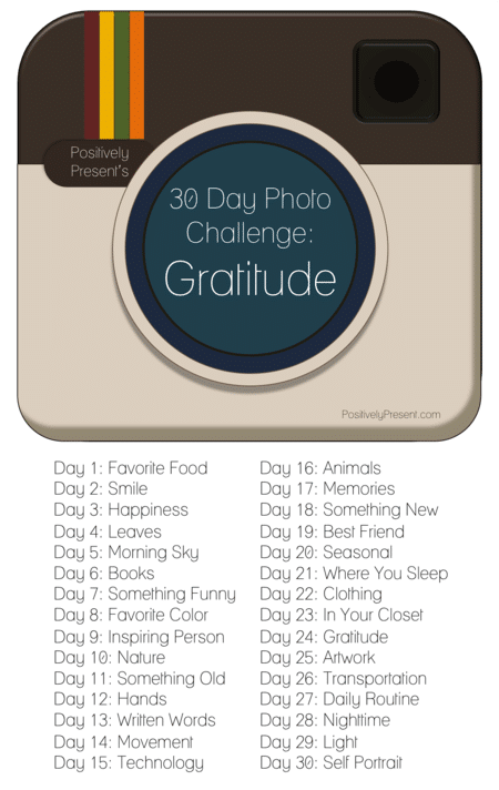 Instagram: 30 Days of Gratitude Photo Challenge 1-12