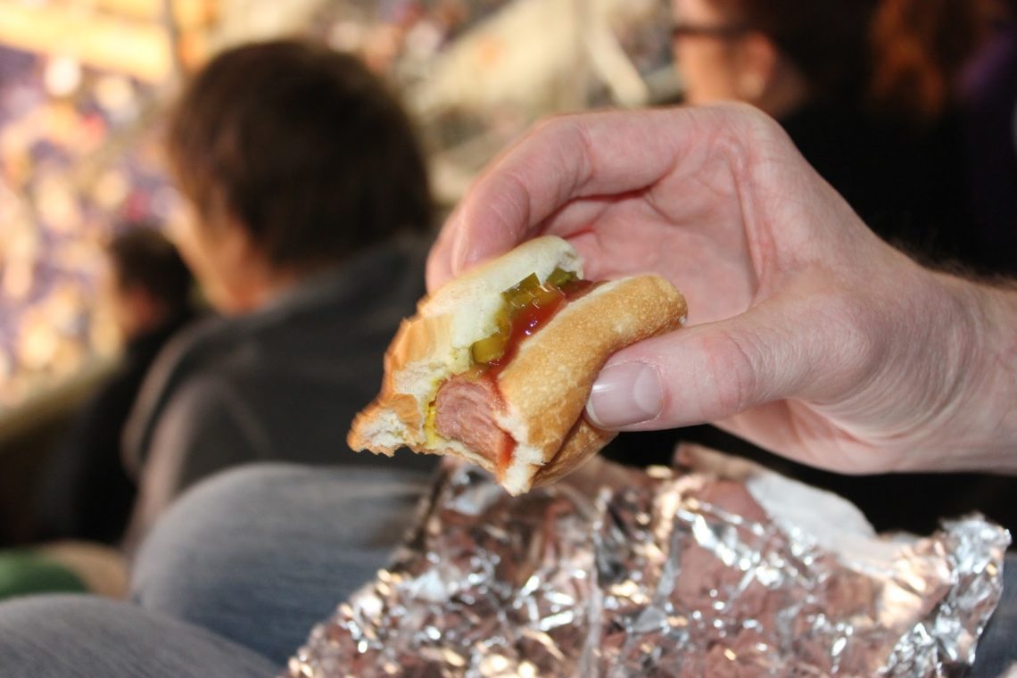 Hot dog at a Phoenix Sun's game. 