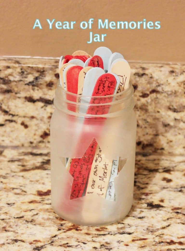 New Year's Eve memory jar. 