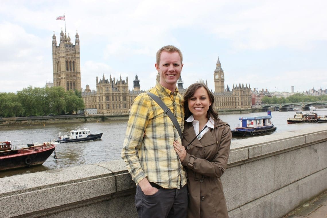 Visiting Big Ben and Parliament. 