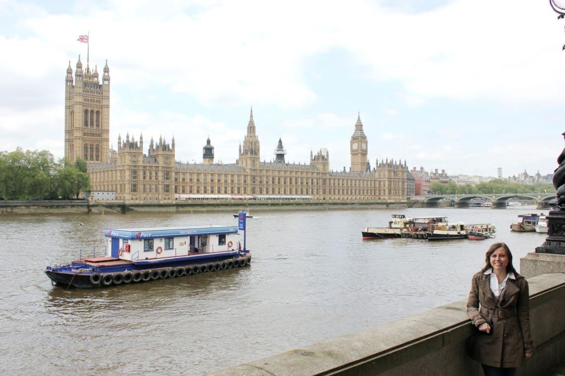 Visiting Big Ben and Parliament. 