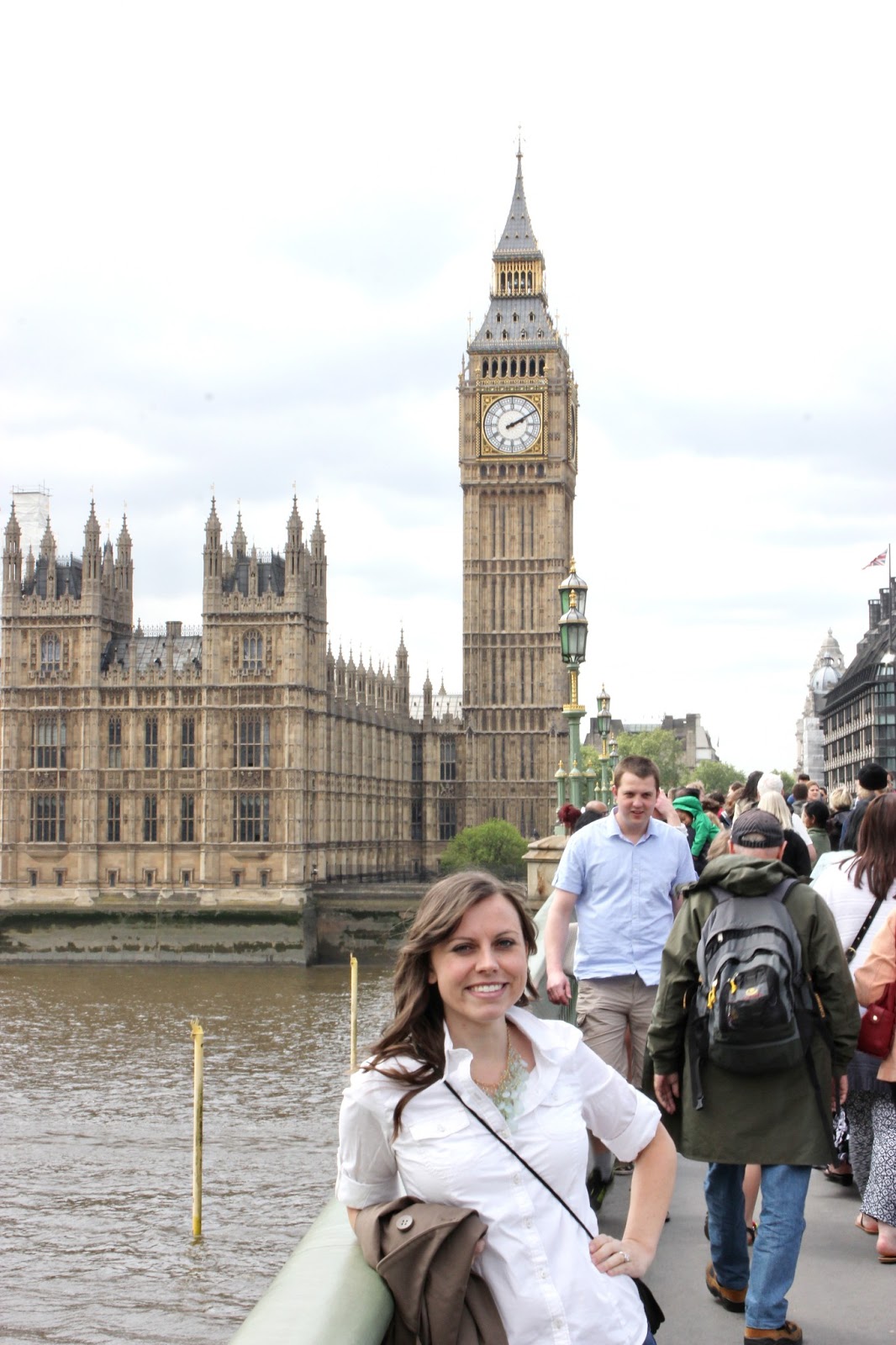 Visiting Big Ben and Parliament. 