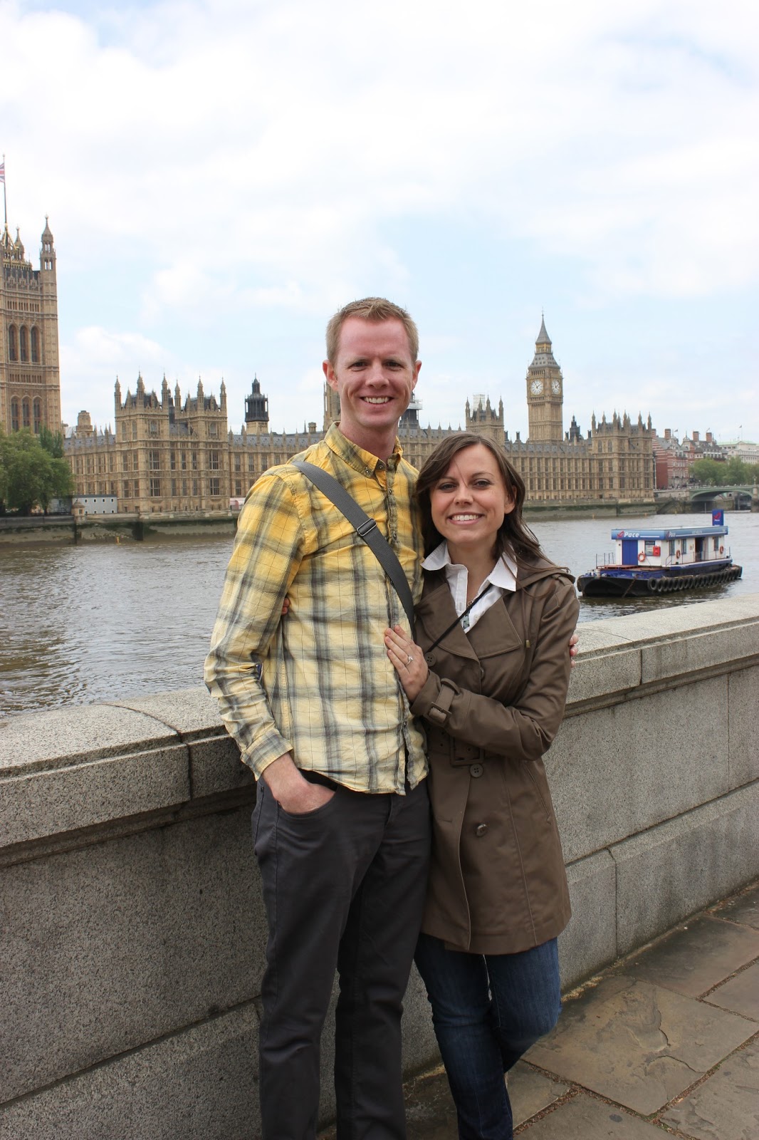 Visiting Big Ben and Parliament. 