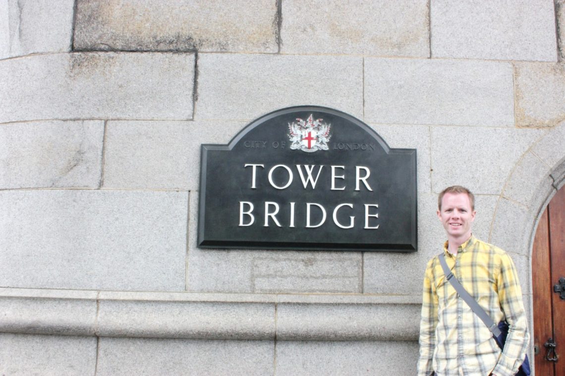 Walking tour of the Tower Bridge London. 