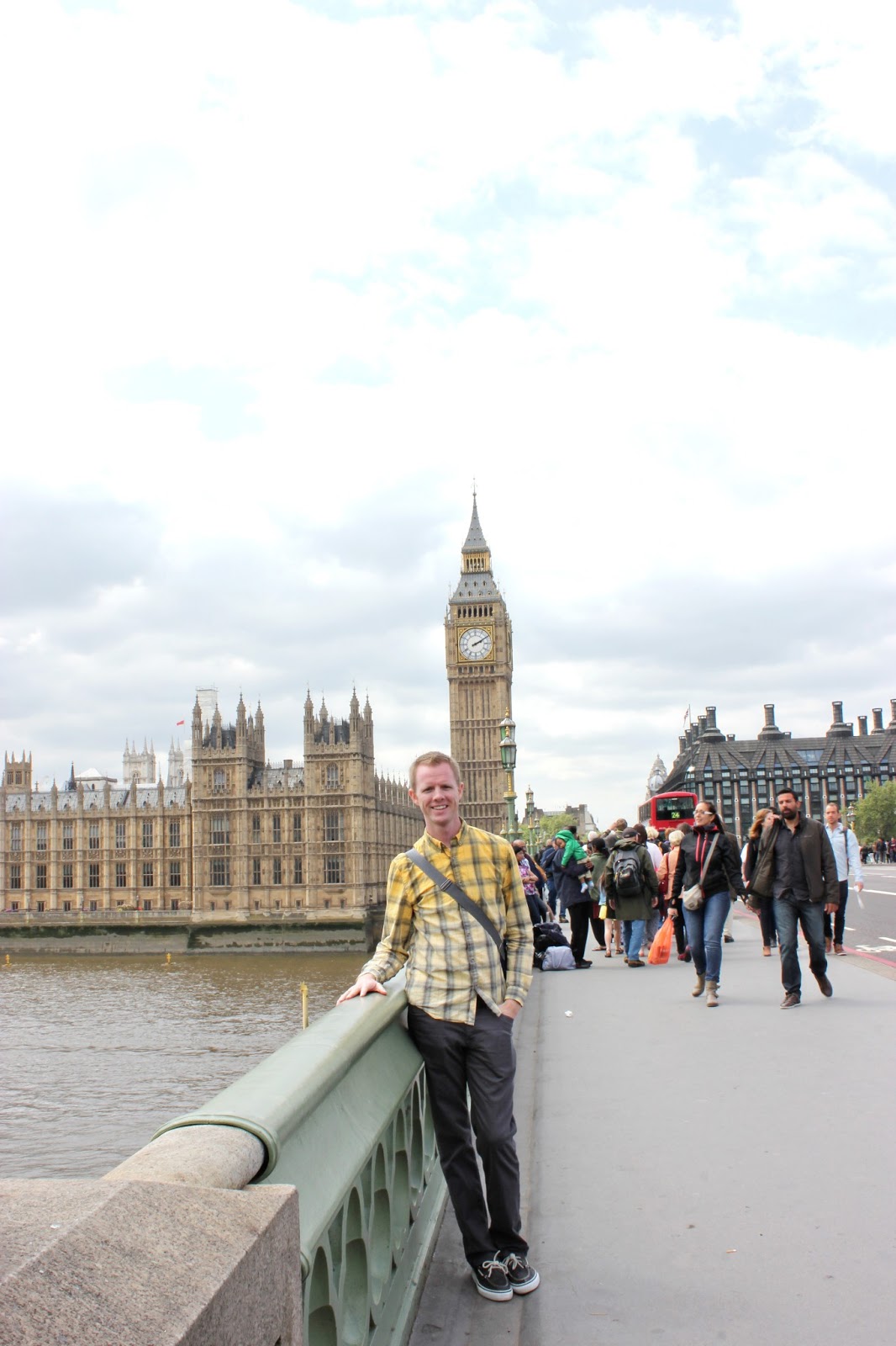 Visiting Big Ben and Parliament. 