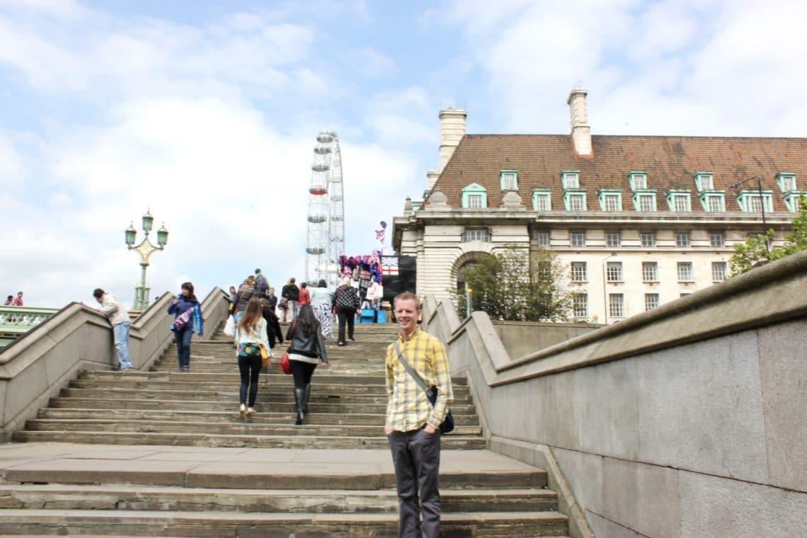 Visiting Big Ben and Parliament. 