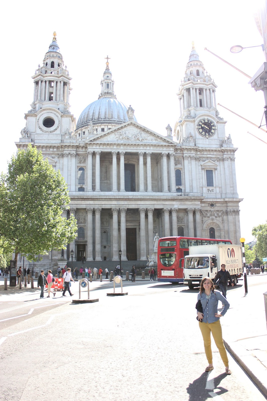 Touring St. Paul's Cathedral in London. 