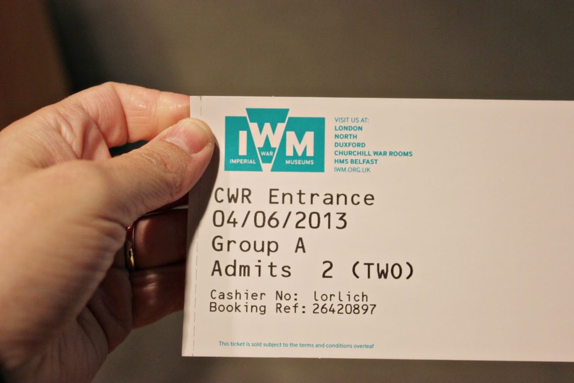 The Churchill War Rooms tickets. 