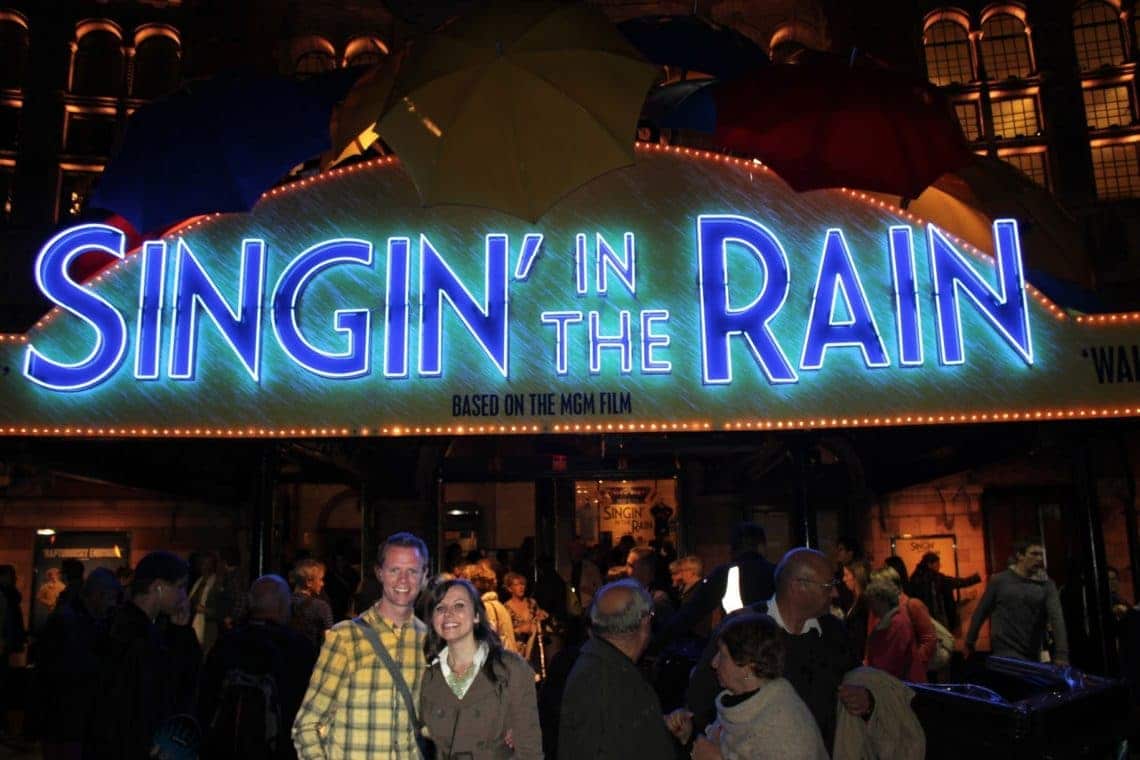 Seeing Singin' in the Rain in London. 