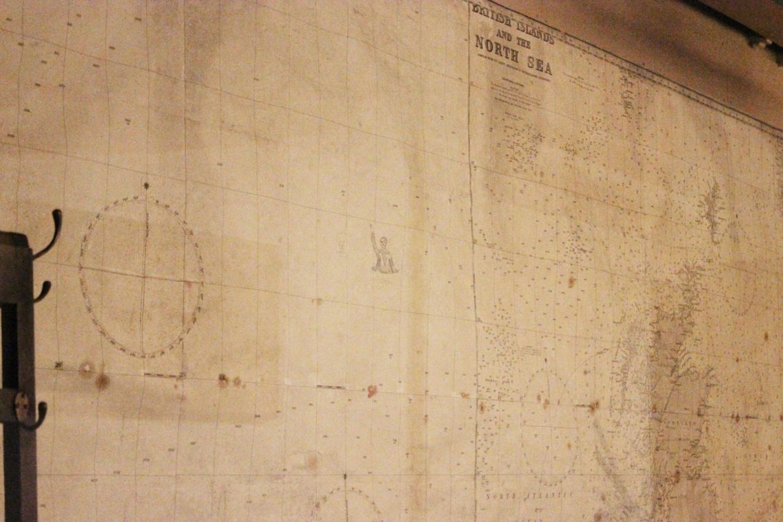 The Churchill War Rooms: original WWII strategy map. 