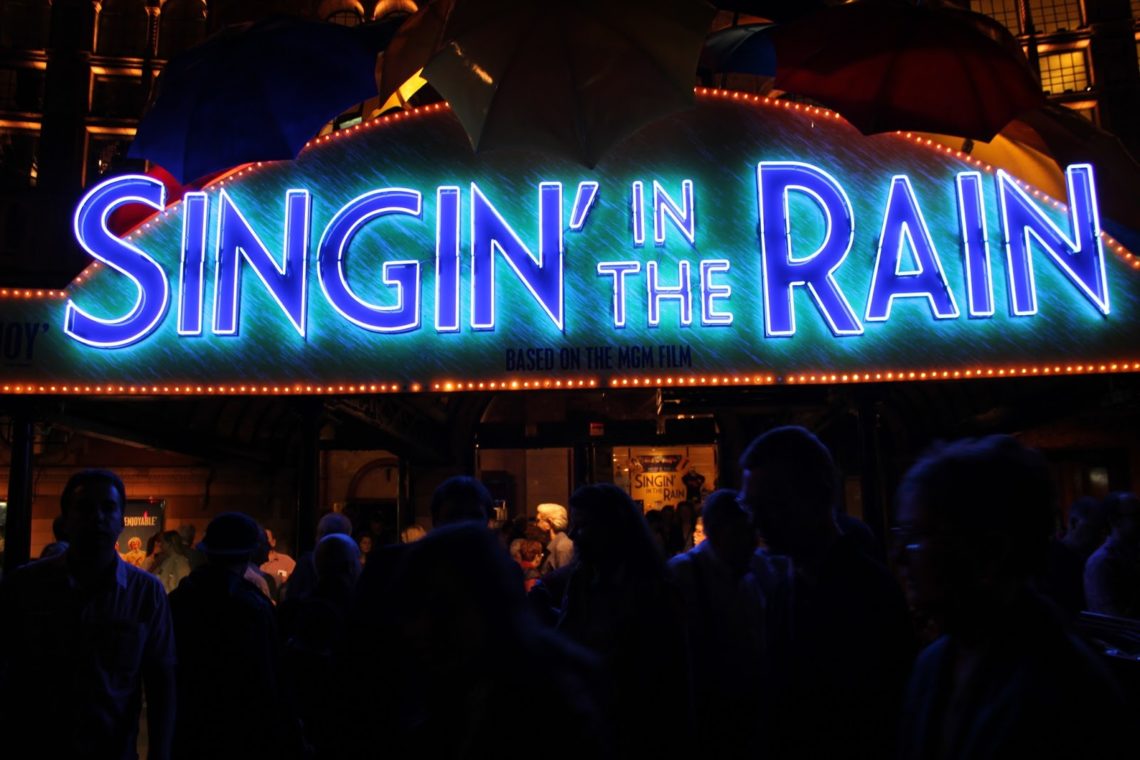 Seeing Singin' in the Rain in London. 