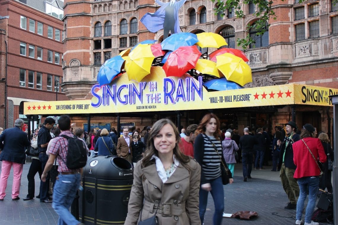 Seeing Singin' in the Rain in London. 