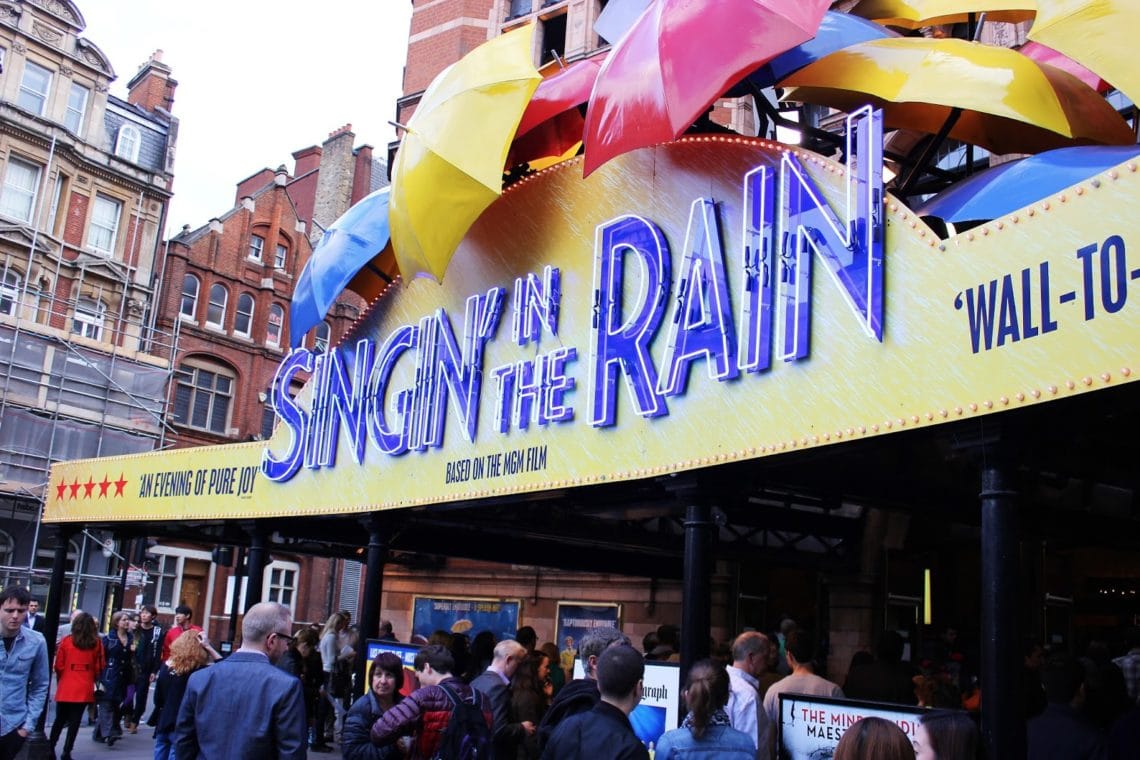 Seeing Singin' in the Rain in London. 