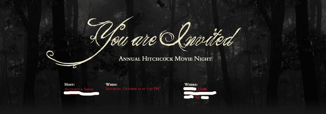 Hitchcock Movie Night Group Date