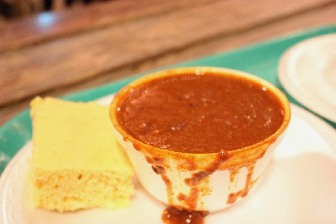 Pumpkin chili at Schnepf Farms Pumpkin and Chili Festival. 