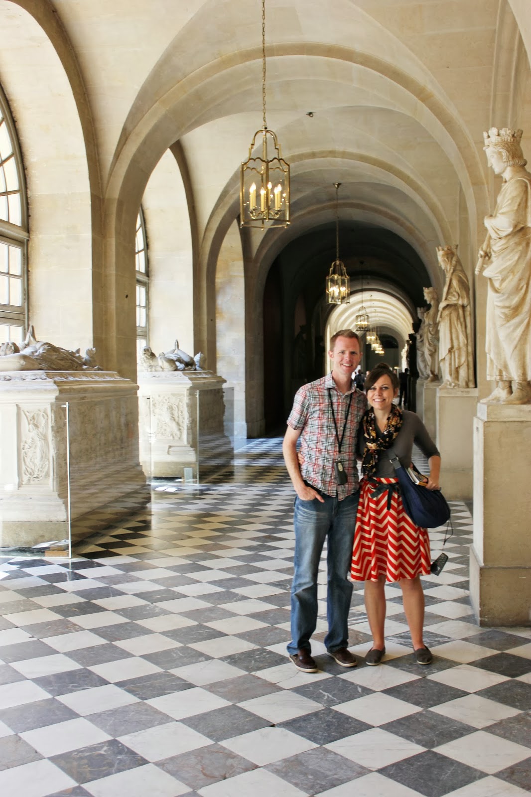 Visiting Versailles Palace in France. 